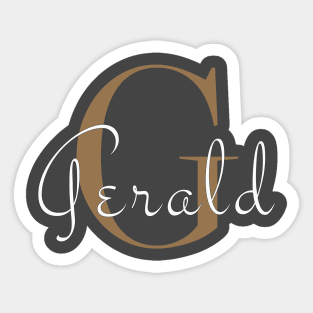 I am Gerald Sticker